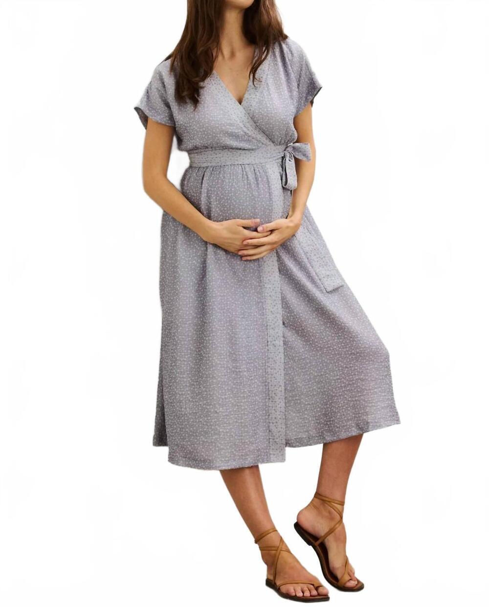 NEW HATCH jacquard carolina dress -maternity in mini floral